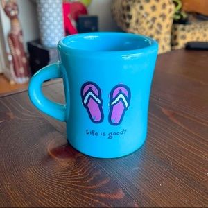 Life Is Good coffee mug